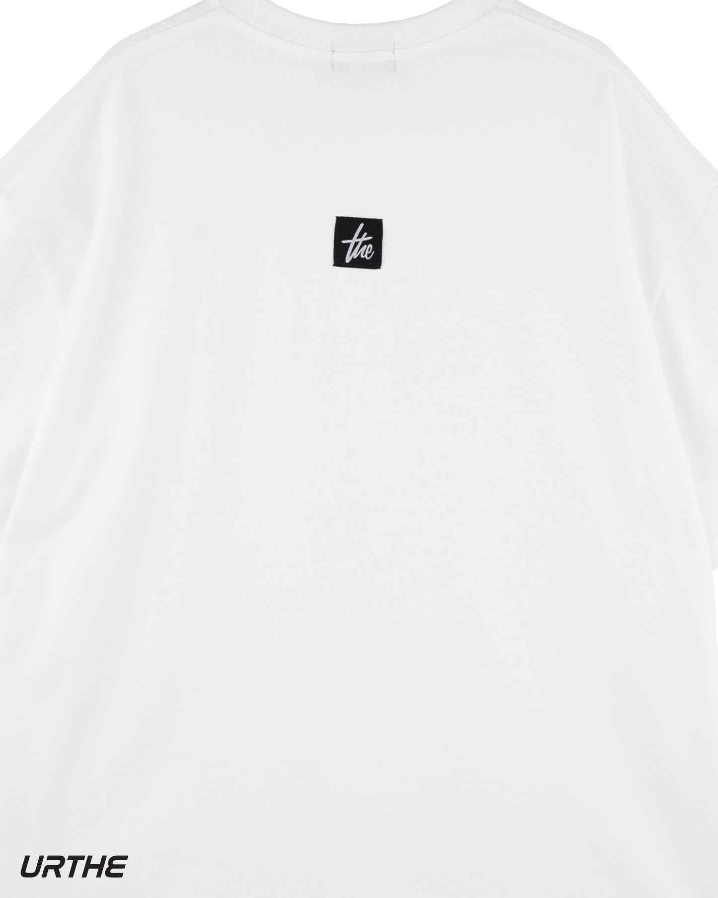 URTHE - เสื้อยืด เเพ็ค 2 ตัว ดำ ขาว สกรีนลาย รุ่น COMBO SET 02