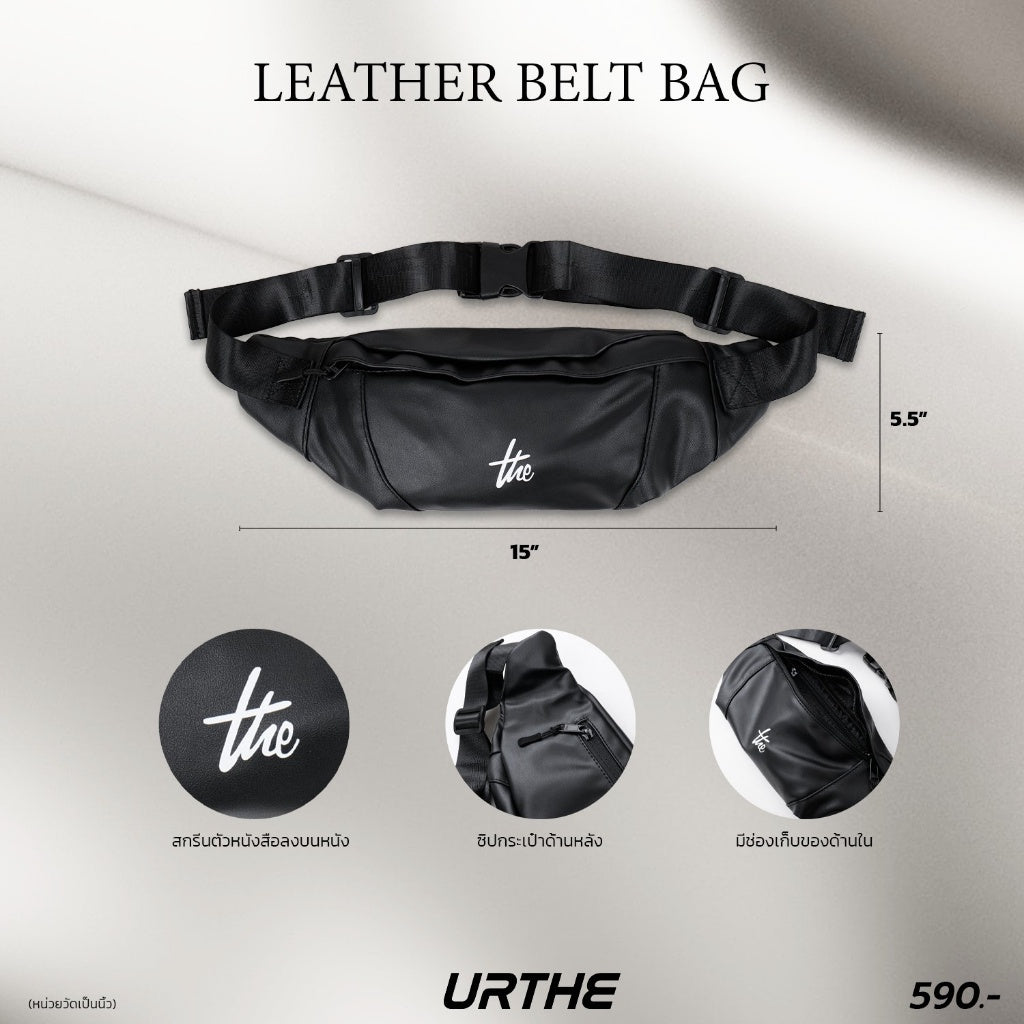 URTHE - กระเป๋า รุ่น LEATHER BELT BAG