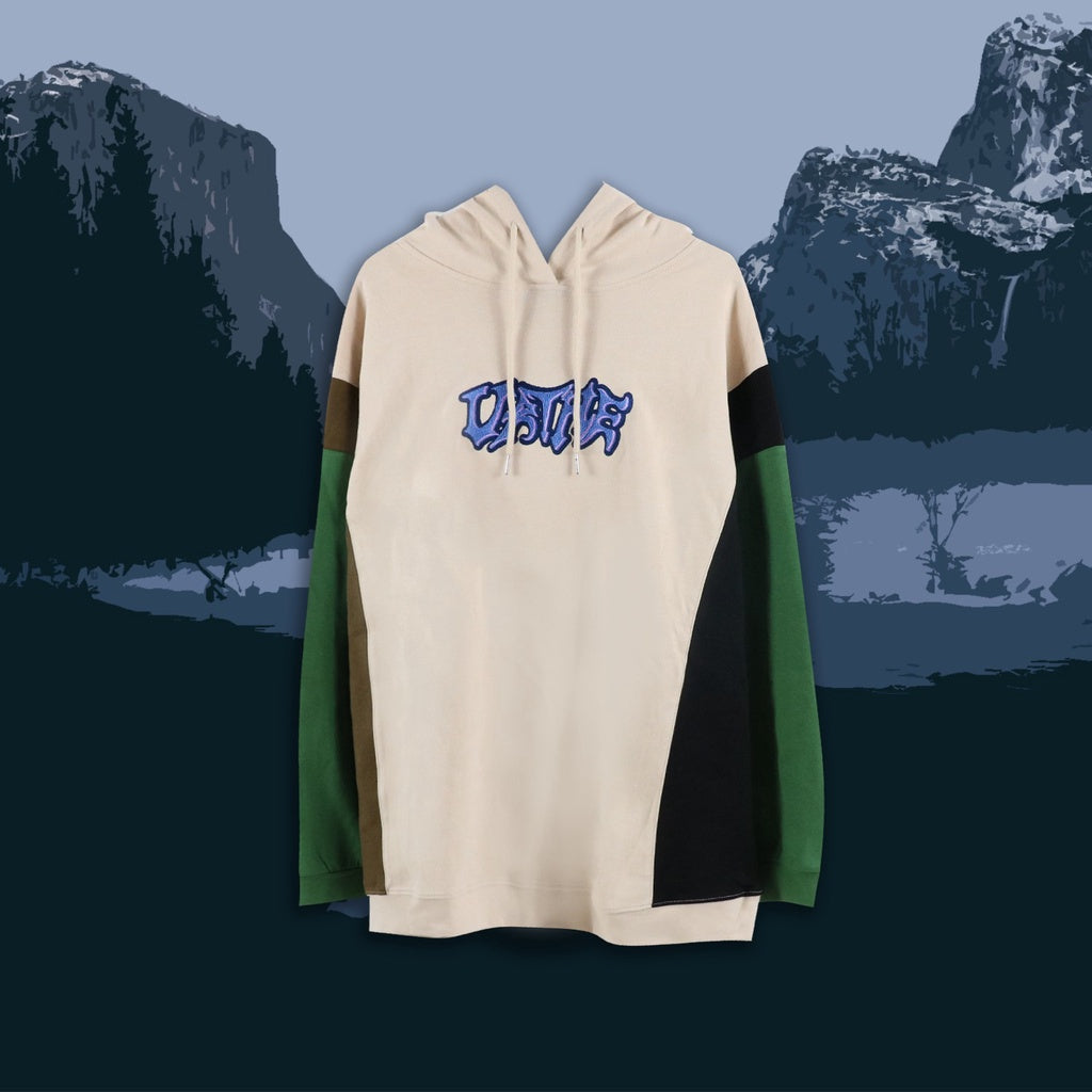 URTHE -  เสื้อยืด เสื้อฮู้ดดี้ แขนยาว กันหนาว รุ่น CUT-OFF RETRO GRAFFITI