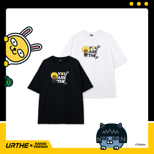 URTHE - เสื้อยืด แขนสั้น Oversize สกรีนลาย รุ่น JAYG TS Col. URTHE x KAKAO FRIENDS