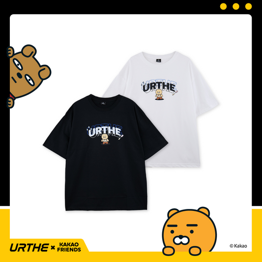 URTHE - เสื้อยืด แขนสั้น Oversize สกรีนลาย รุ่น CHUNSIK TS Col. URTHE x KAKAO FRIENDS