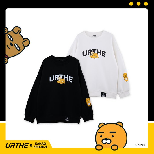 URTHE - เสื้อสเวตเตอร์ แขนยาว สกรีนลาย รุ่น SWEATER RYANCHUNSIK Col. URTHE x KAKAO FRIENDS