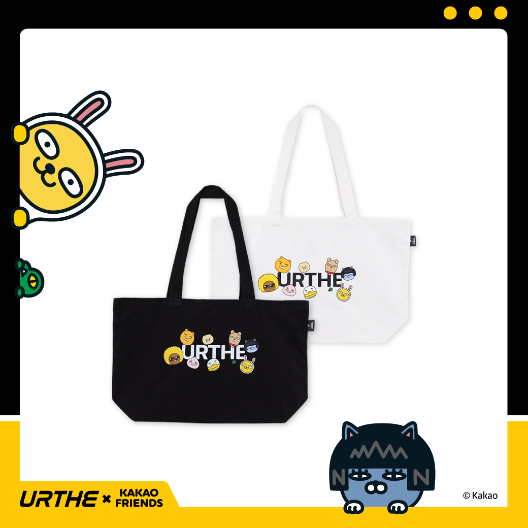 URTHE - กระเป๋าผ้า แคนวาส สกรีนลาย รุ่น KAKAO THEBAG Col. URTHE x KAKAO FRIENDS