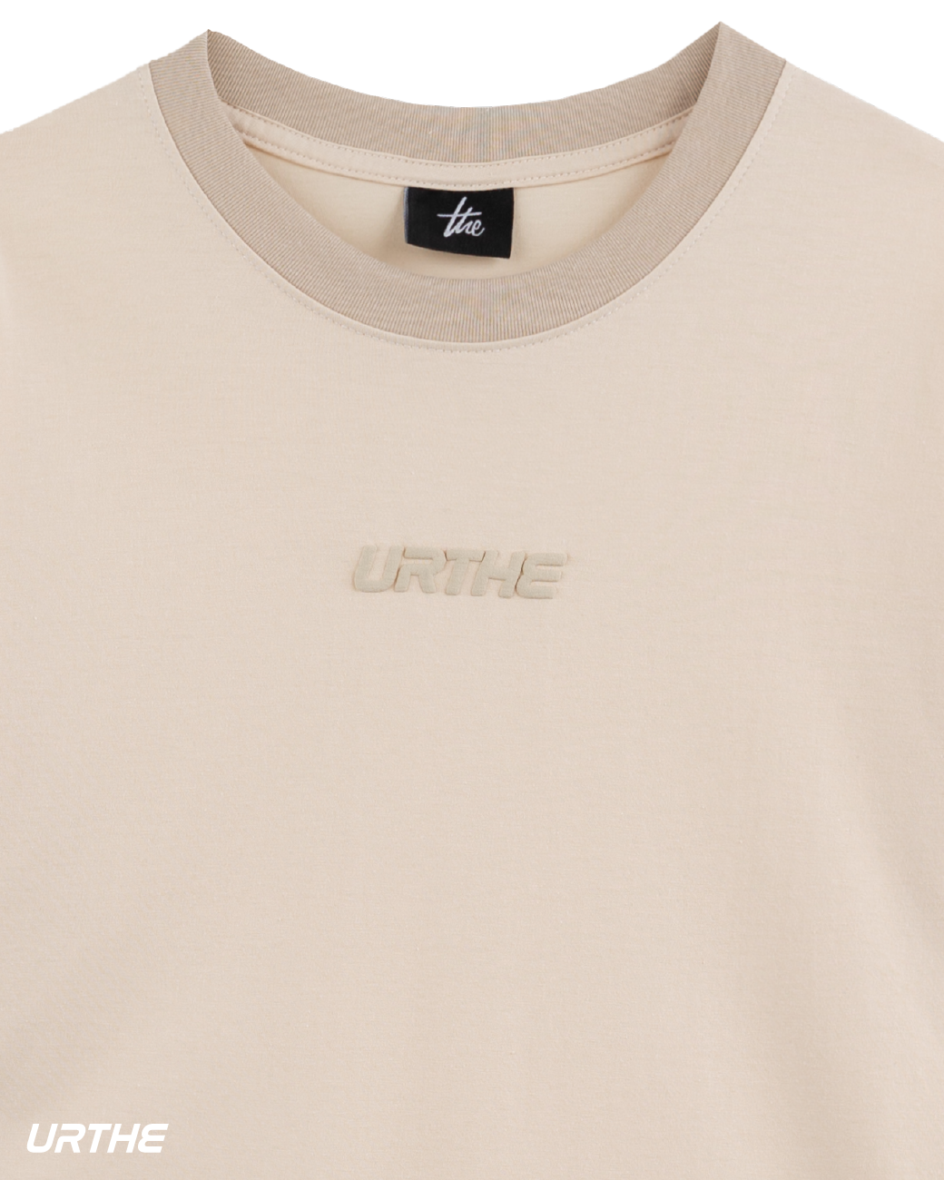 URTHE - เสื้อยืด แขนสั้น สกรีนโลโก้ รุ่น DIFNECK 3D