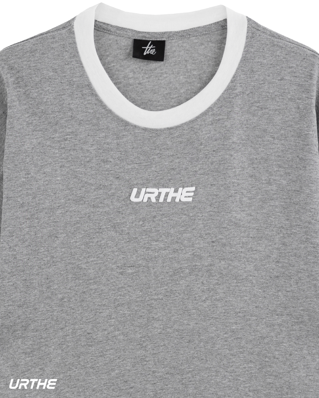 URTHE - เสื้อยืด แขนสั้น สกรีนโลโก้ รุ่น DIFNECK 3D