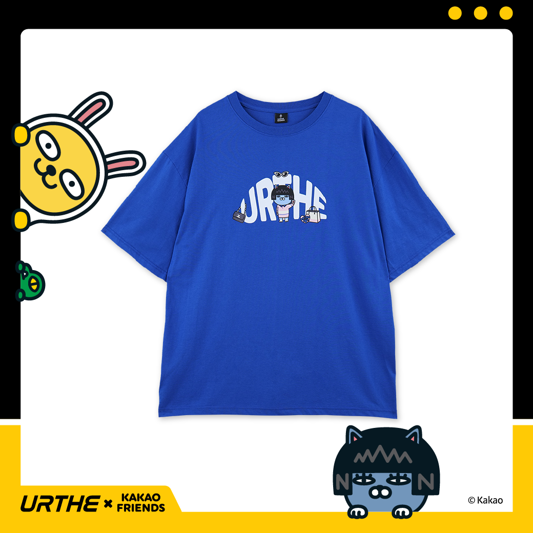 URTHE - เสื้อยืด แขนสั้น Oversize สกรีนลาย รุ่น NEO TS Col. URTHE x KAKAO FRIENDS