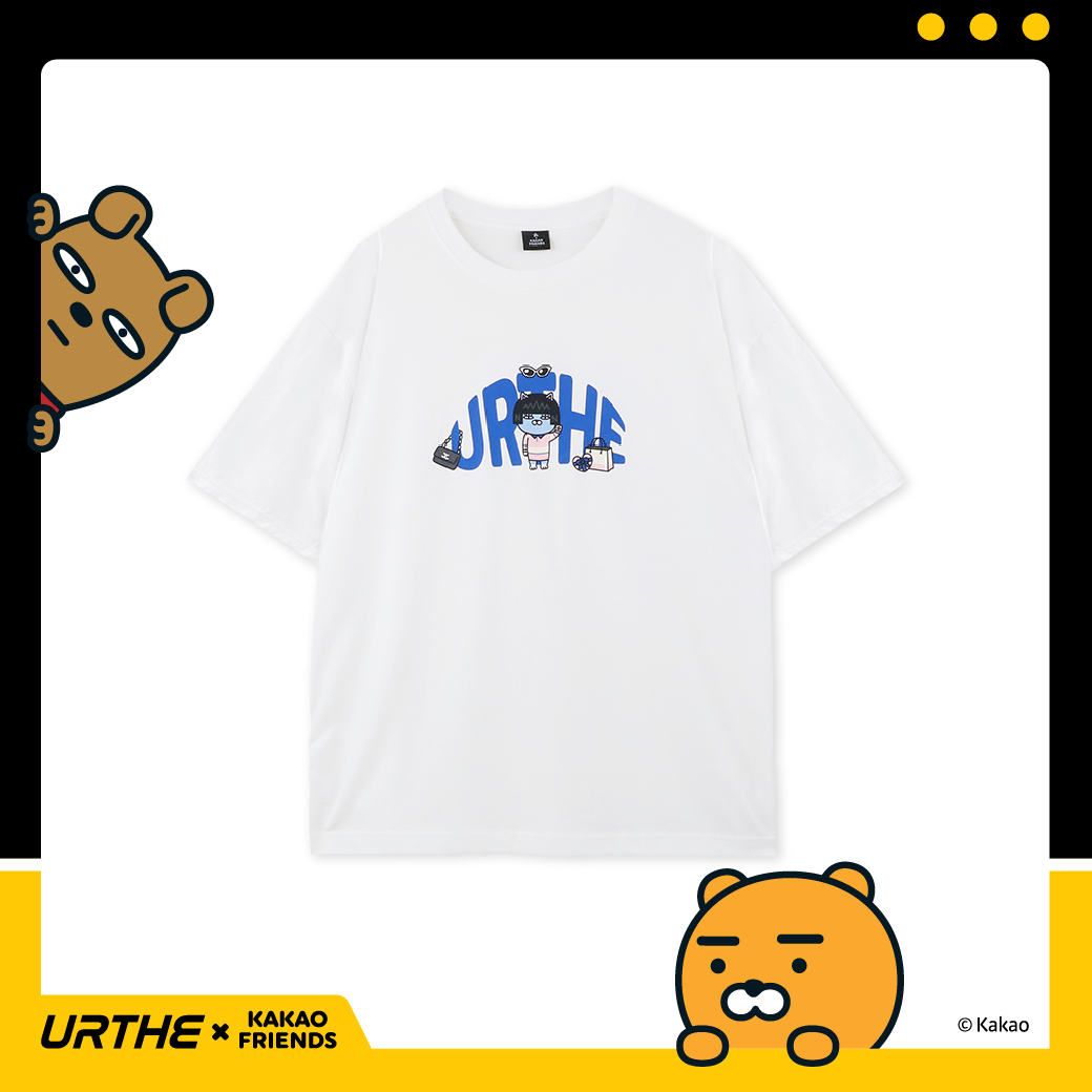 URTHE - เสื้อยืด แขนสั้น Oversize สกรีนลาย รุ่น NEO TS Col. URTHE x KAKAO FRIENDS