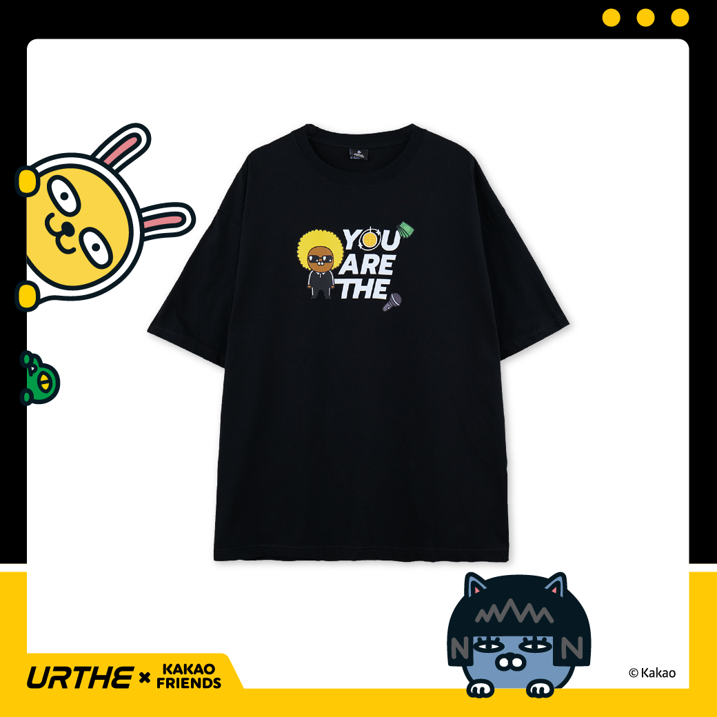 URTHE - เสื้อยืด แขนสั้น Oversize สกรีนลาย รุ่น JAYG TS Col. URTHE x KAKAO FRIENDS