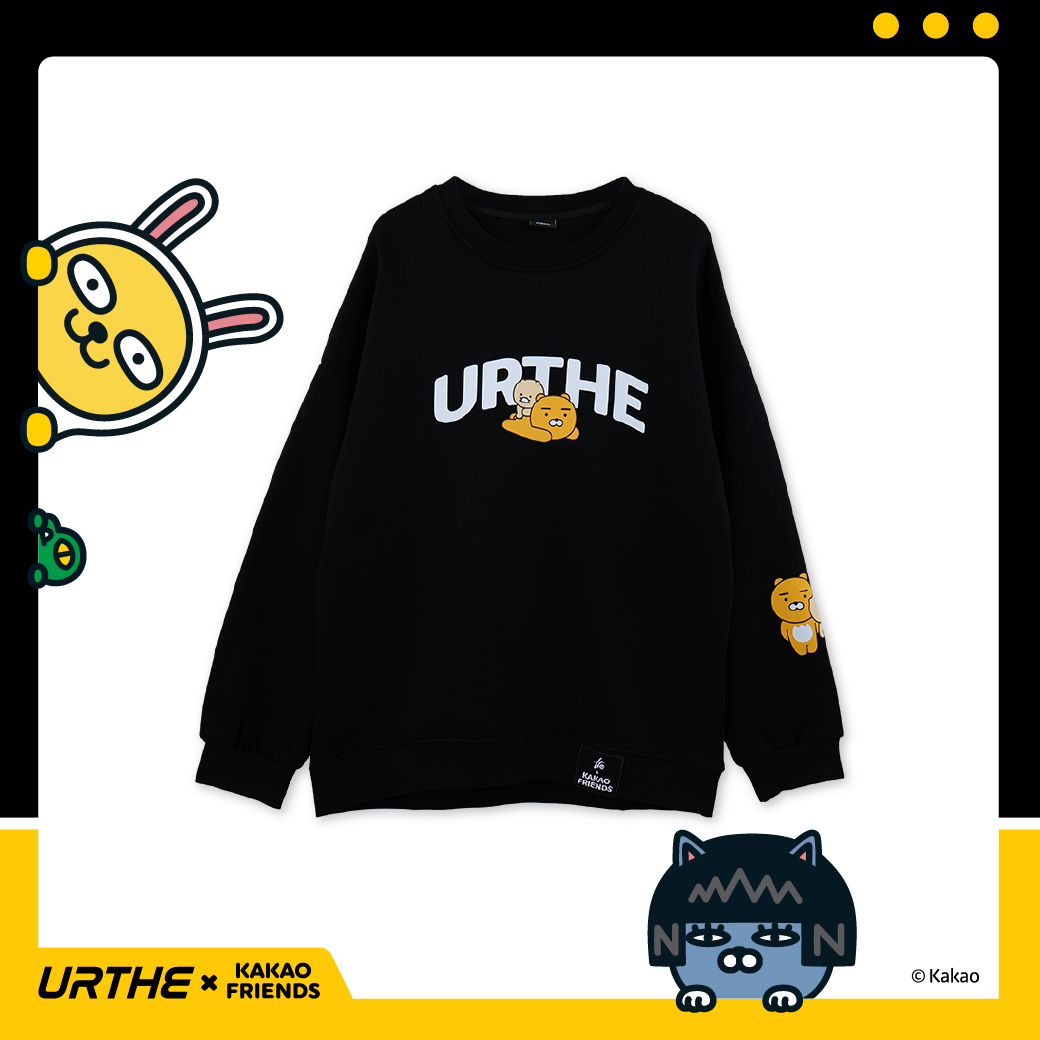 URTHE - เสื้อสเวตเตอร์ แขนยาว สกรีนลาย รุ่น SWEATER RYANCHUNSIK Col. URTHE x KAKAO FRIENDS