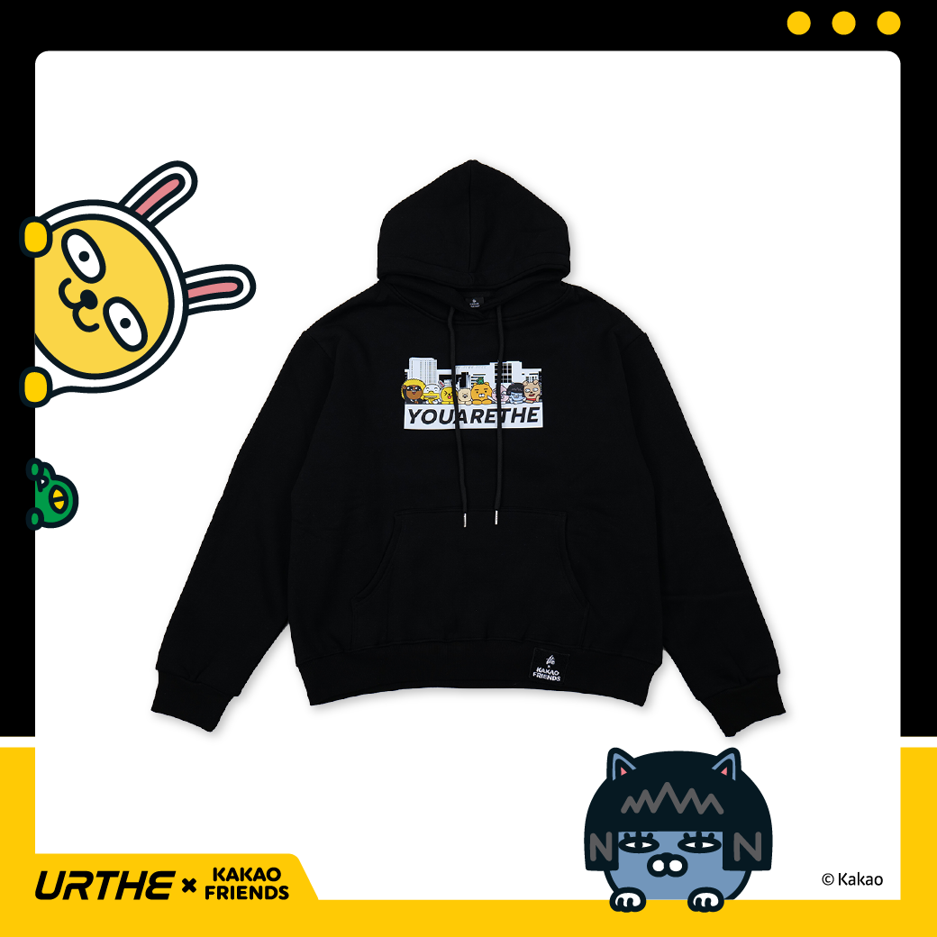 URTHE - เสื้อฮู้ด แขนยาว Oversize สกรีนลาย รุ่น HOODIE KAKAOCITY Col. URTHE x KAKAO FRIENDS