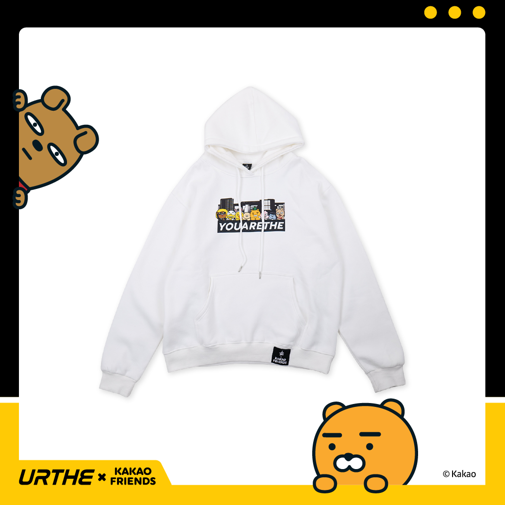 URTHE - เสื้อฮู้ด แขนยาว Oversize สกรีนลาย รุ่น HOODIE KAKAOCITY Col. URTHE x KAKAO FRIENDS