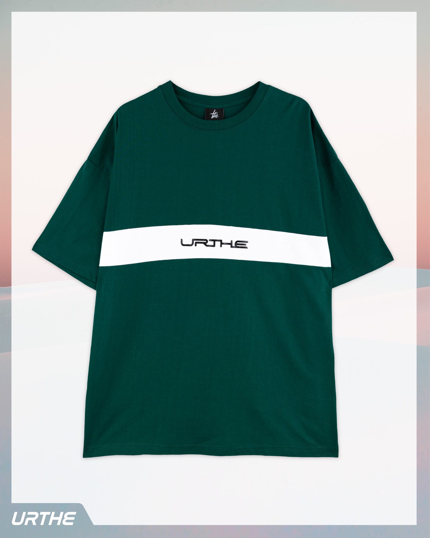 URTHE - เสื้อยืด แขนสั้น สกรีนลาย รุ่น MINI CUT OFF T-SHIRT