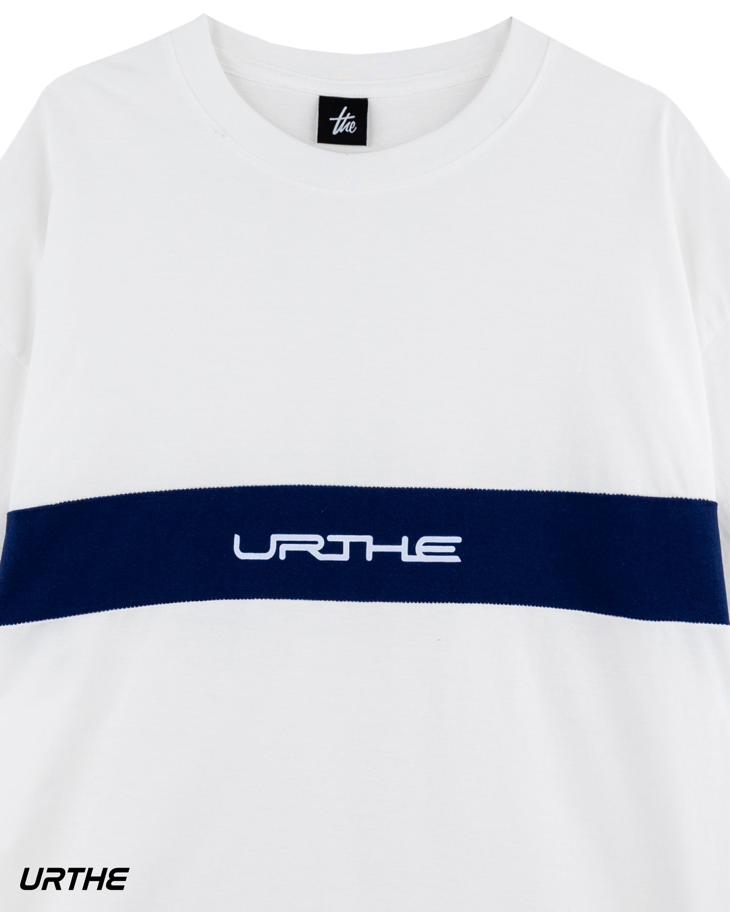 URTHE - เสื้อยืด แขนสั้น สกรีนลาย รุ่น MINI CUT OFF T-SHIRT