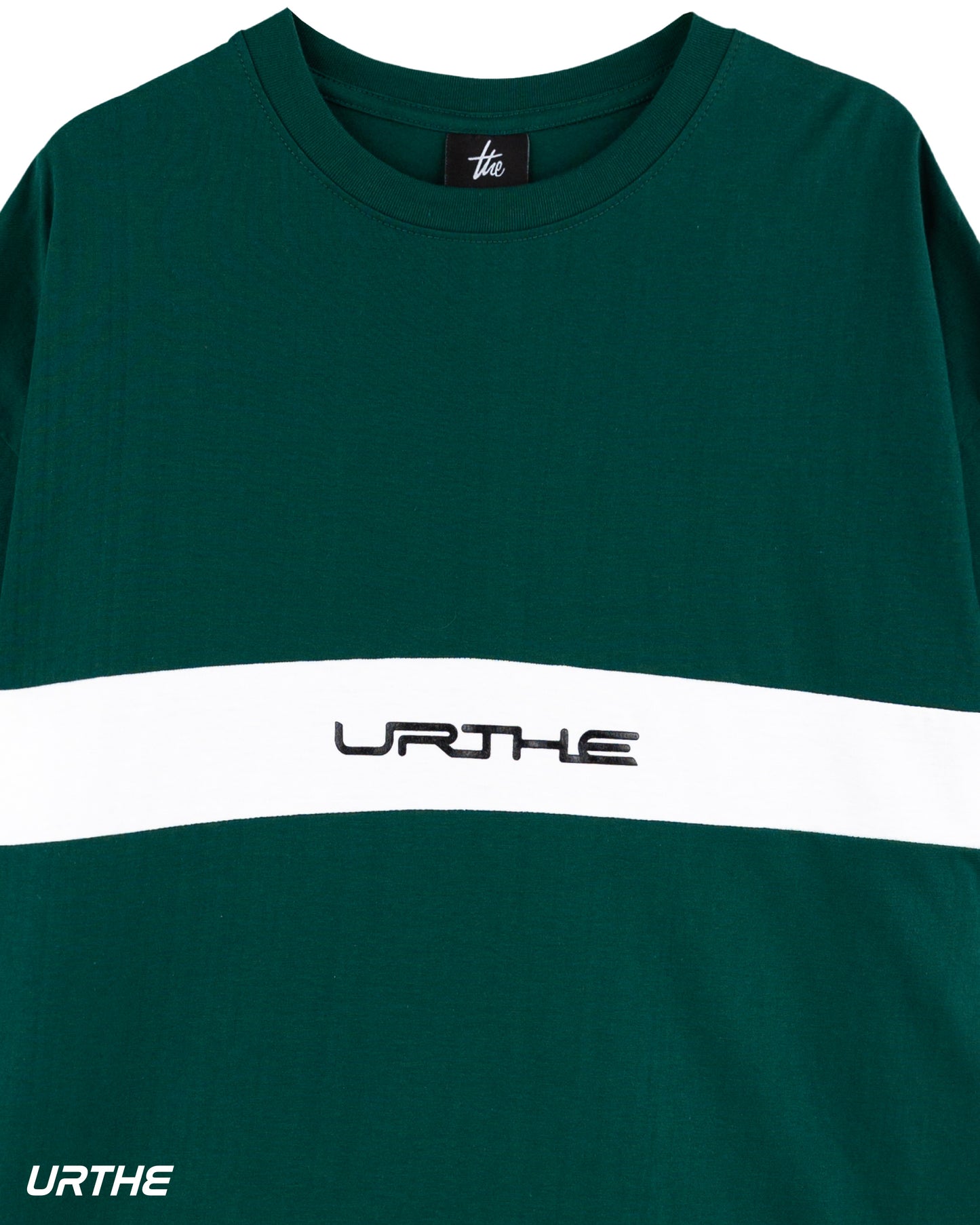 URTHE - เสื้อยืด แขนสั้น สกรีนลาย รุ่น MINI CUT OFF T-SHIRT