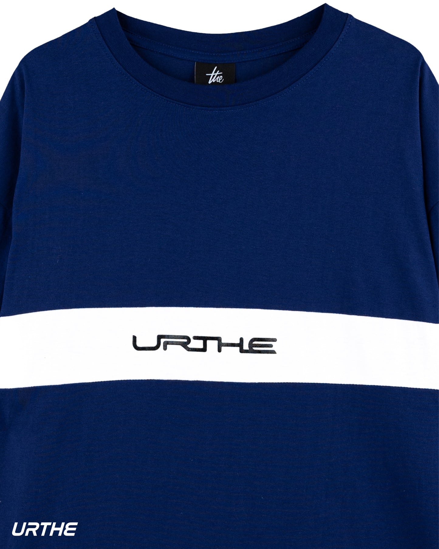 URTHE - เสื้อยืด แขนสั้น สกรีนลาย รุ่น MINI CUT OFF T-SHIRT