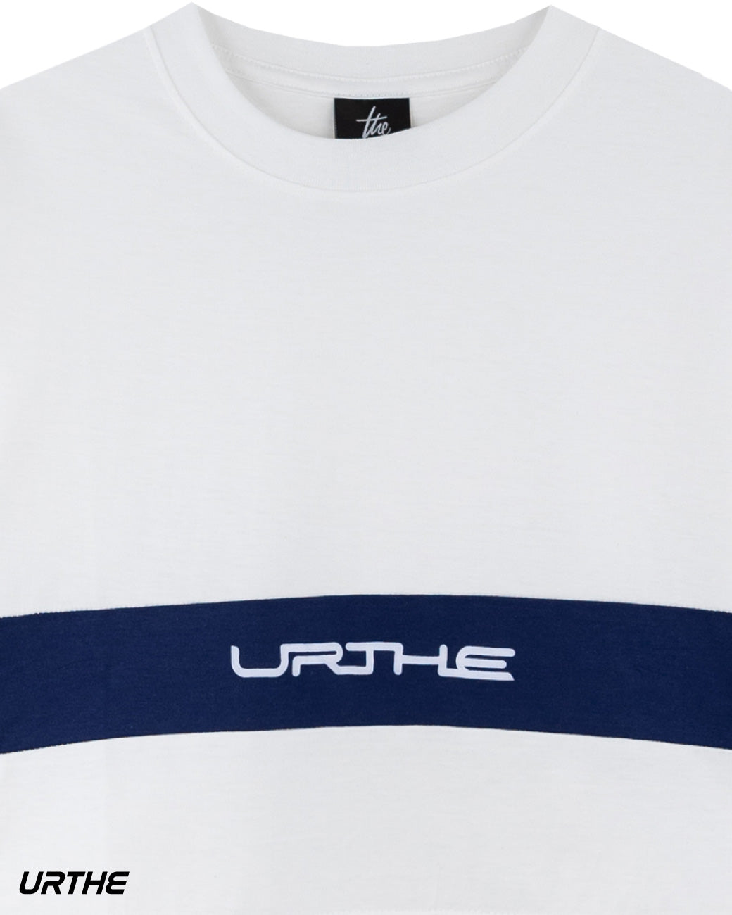 URTHE - เสื้อยืด ครอป แขนสั้น สกรีนลาย รุ่น MINI CUT OFF