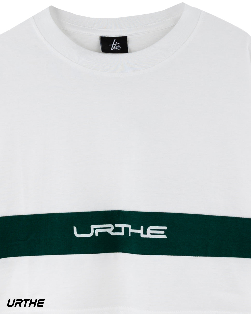 URTHE - เสื้อยืด ครอป แขนสั้น สกรีนลาย รุ่น MINI CUT OFF