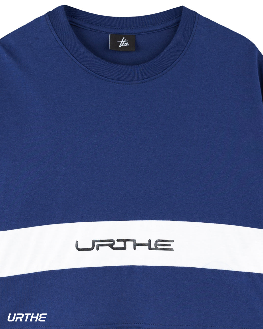 URTHE - เสื้อยืด ครอป แขนสั้น สกรีนลาย รุ่น MINI CUT OFF