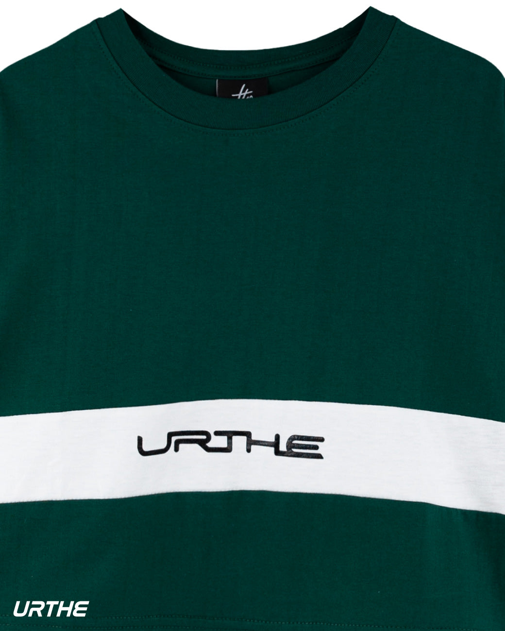 URTHE - เสื้อยืด ครอป แขนสั้น สกรีนลาย รุ่น MINI CUT OFF