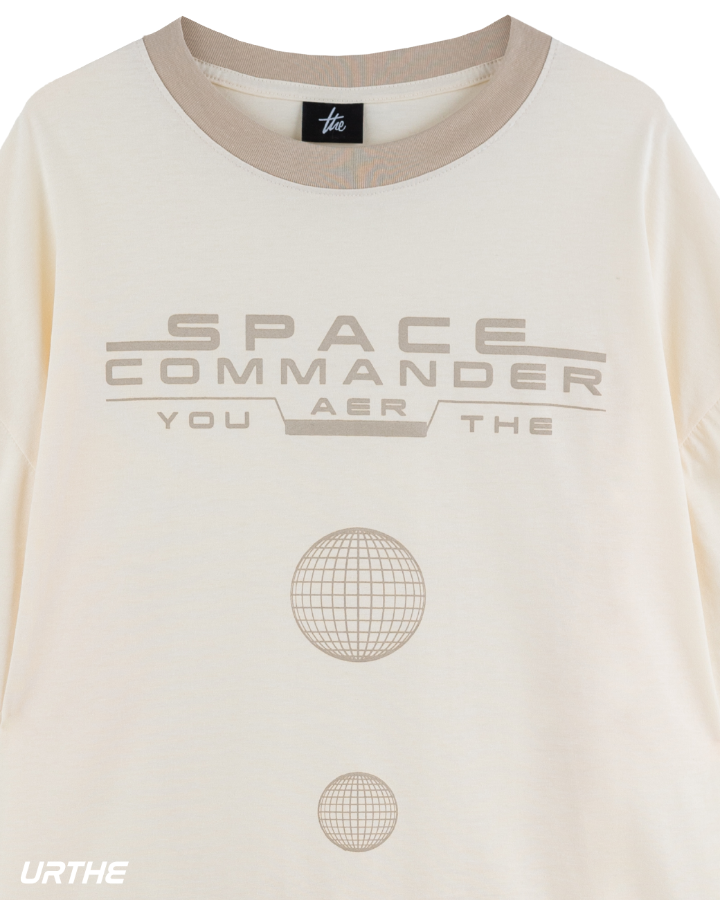 URTHE - เสื้อยืด แขนสั้น Oversize รุ่น SPACE COMMANDER OVS