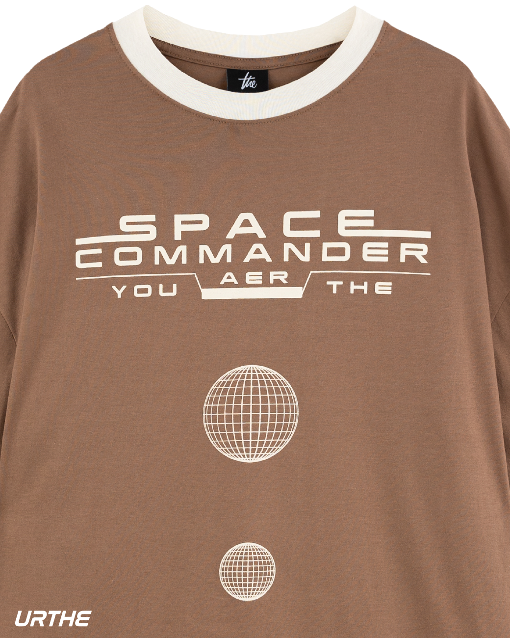 URTHE - เสื้อยืด แขนสั้น Oversize รุ่น SPACE COMMANDER OVS