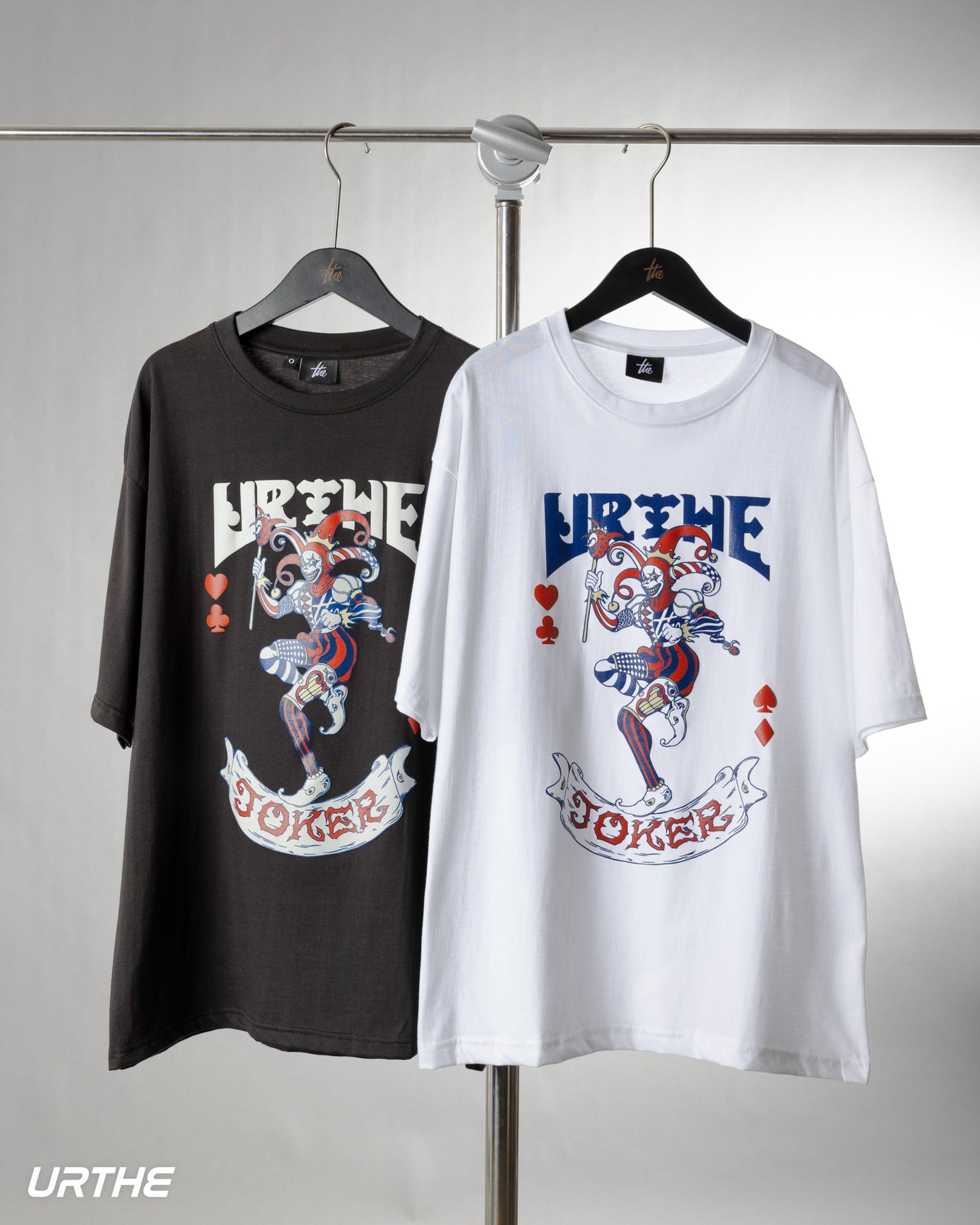 URTHE - เสื้อยืด แขนสั้น Oversize สกรีนลาย รุ่น THE JOKER