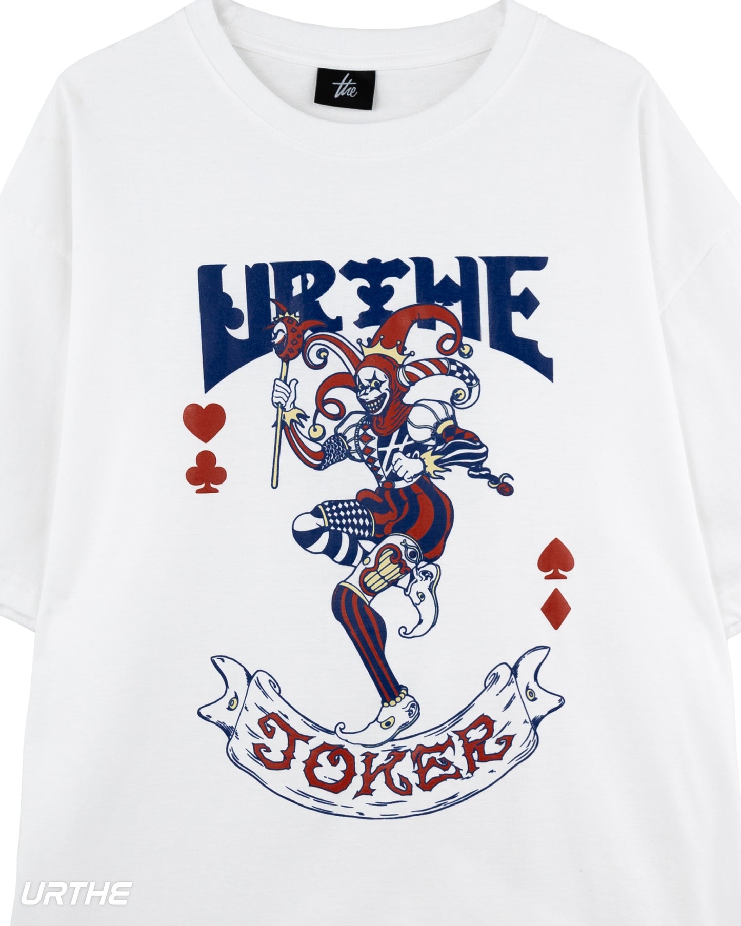 URTHE - เสื้อยืด แขนสั้น Oversize สกรีนลาย รุ่น THE JOKER