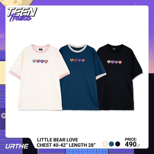 URTHE - เสื้อยืด แขนสั้น สกรีนลาย รุ่น LITTLE BEAR LOVE Col. TEEN TROUBLES