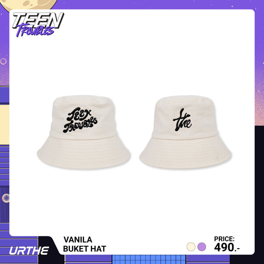 URTHE - หมวกบักเก็ต รุ่น VANILA BUCKET HAT Col. TEEN TROUBLES