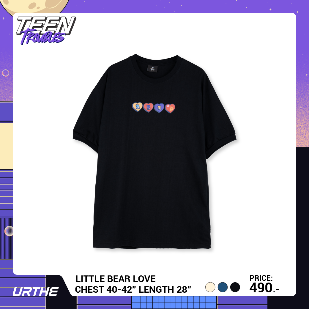 URTHE - เสื้อยืด แขนสั้น สกรีนลาย รุ่น LITTLE BEAR LOVE Col. TEEN TROUBLES