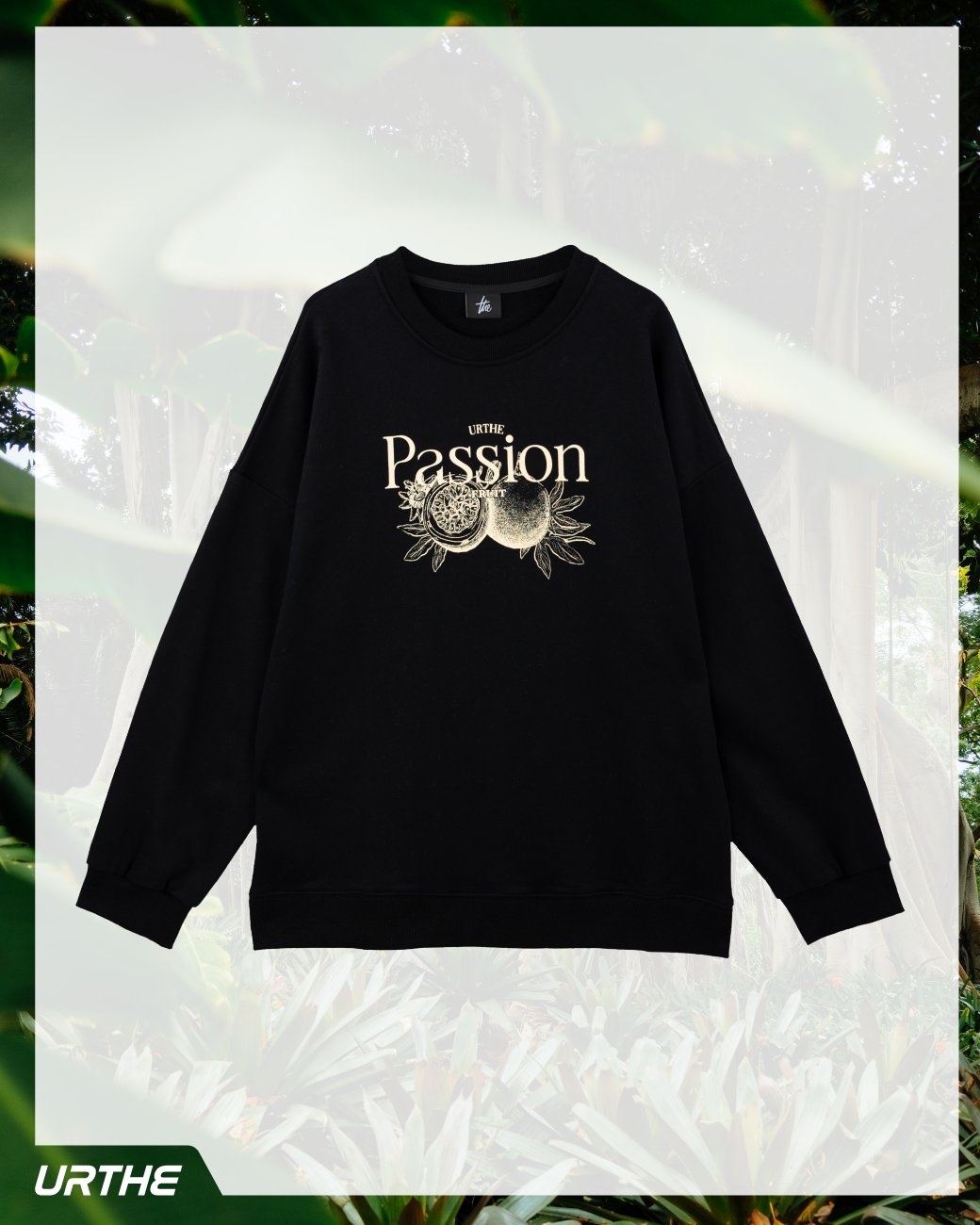 URTHE - เสื้อสเวตเตอร์ แขนยาว สกรีนลาย รุ่น THE PASSION FRUIT SWEATER