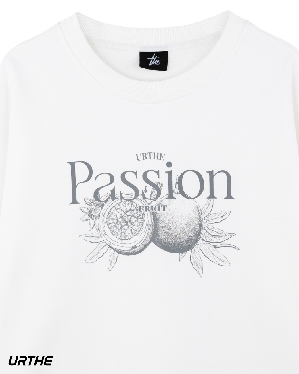 URTHE - เสื้อสเวตเตอร์ แขนยาว สกรีนลาย รุ่น THE PASSION FRUIT SWEATER