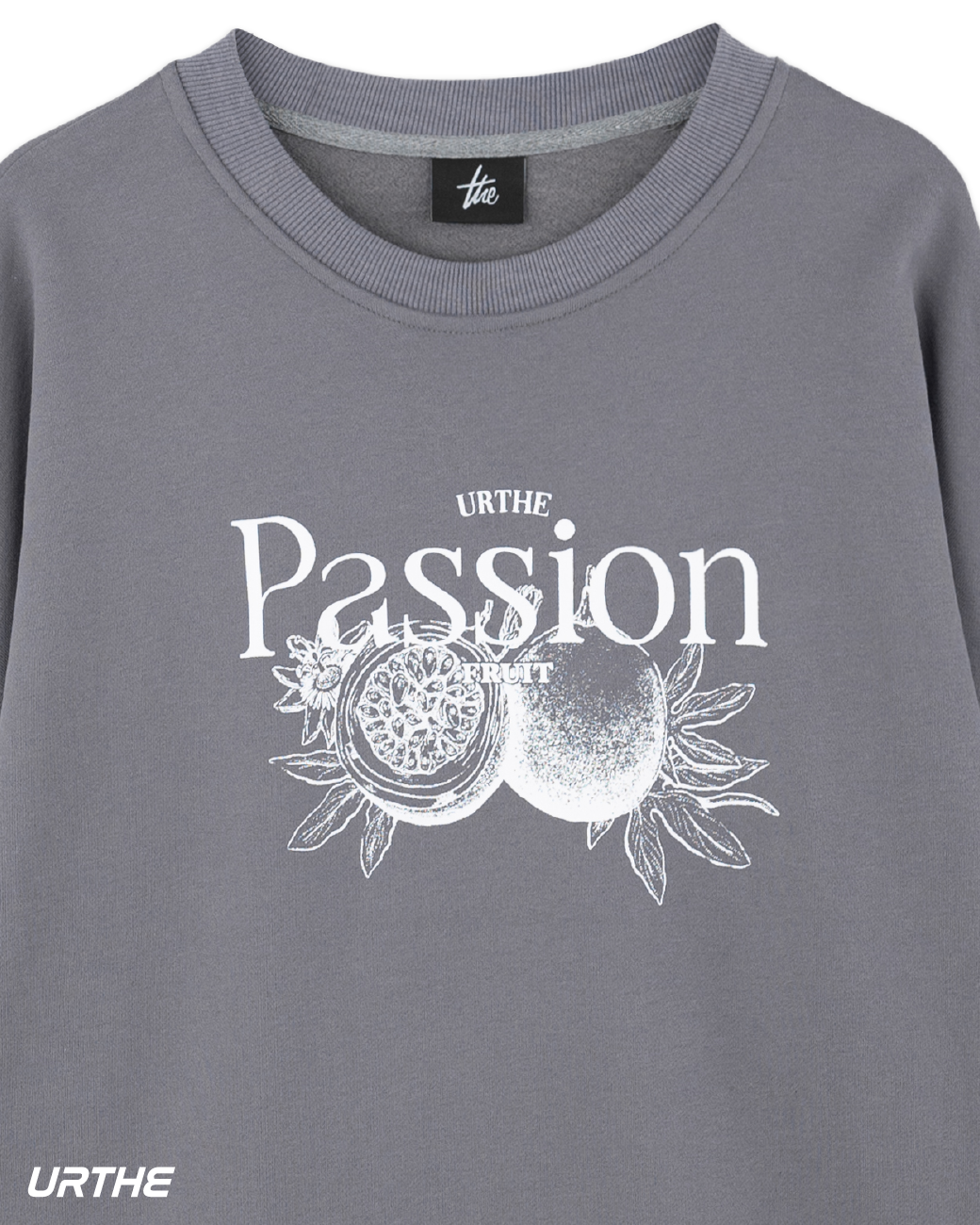 URTHE - เสื้อสเวตเตอร์ แขนยาว สกรีนลาย รุ่น THE PASSION FRUIT SWEATER