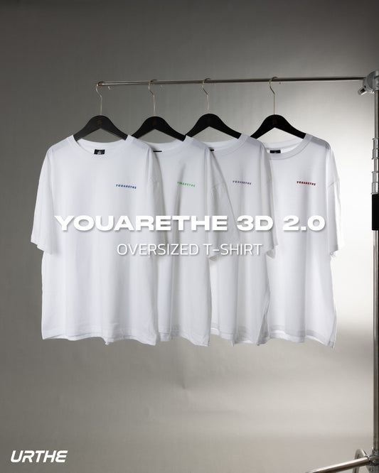 URTHE - เสื้อยืด แขนสั้น สกรีนลาย รุ่น YOUARETHE 3D 2.0