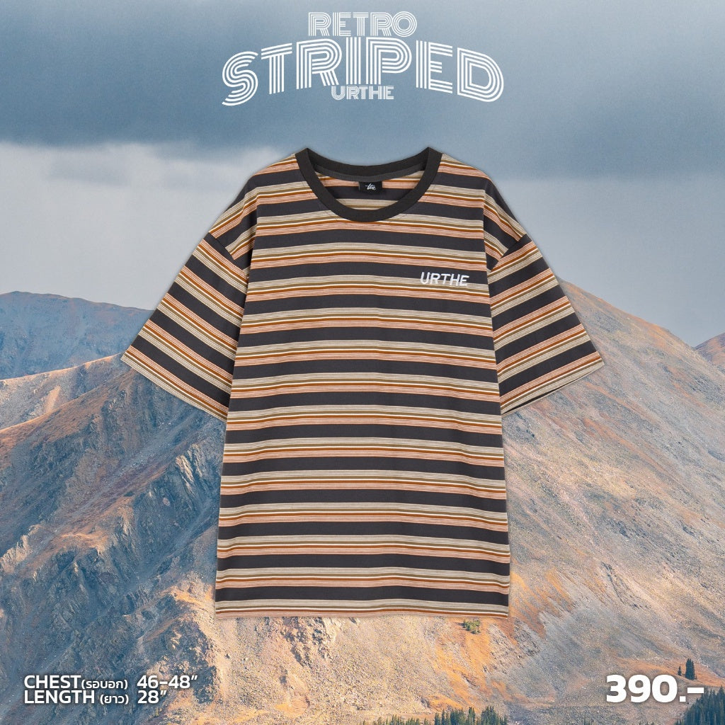 Urthe - เสื้อยืด ลายทาง รุ่น RETRO STRIPED URTHE