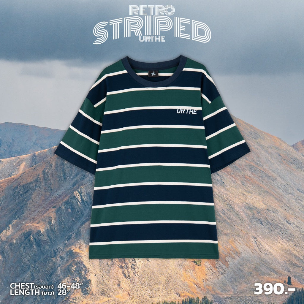 Urthe - เสื้อยืด ลายทาง รุ่น RETRO STRIPED URTHE