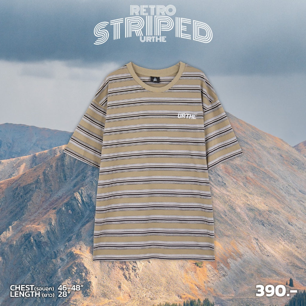 Urthe - เสื้อยืด ลายทาง รุ่น RETRO STRIPED URTHE