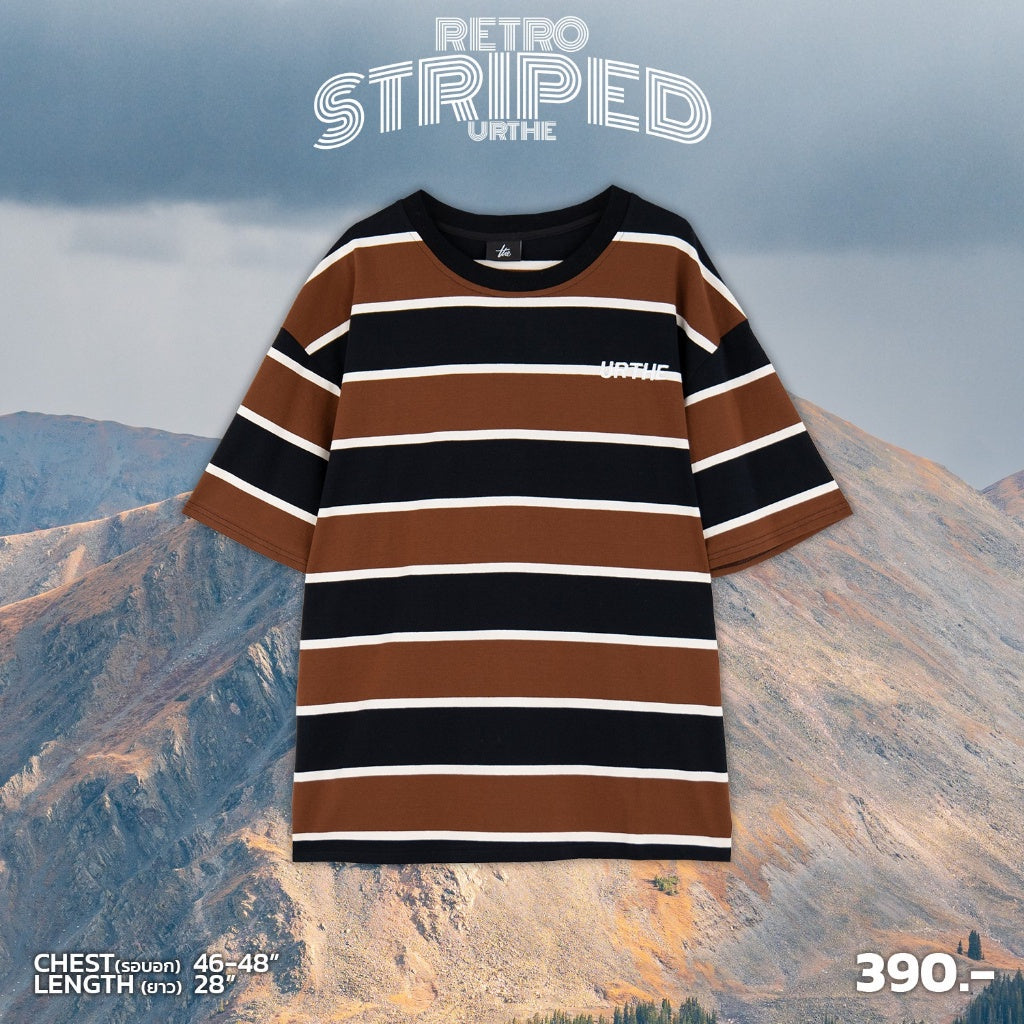 Urthe - เสื้อยืด ลายทาง รุ่น RETRO STRIPED URTHE