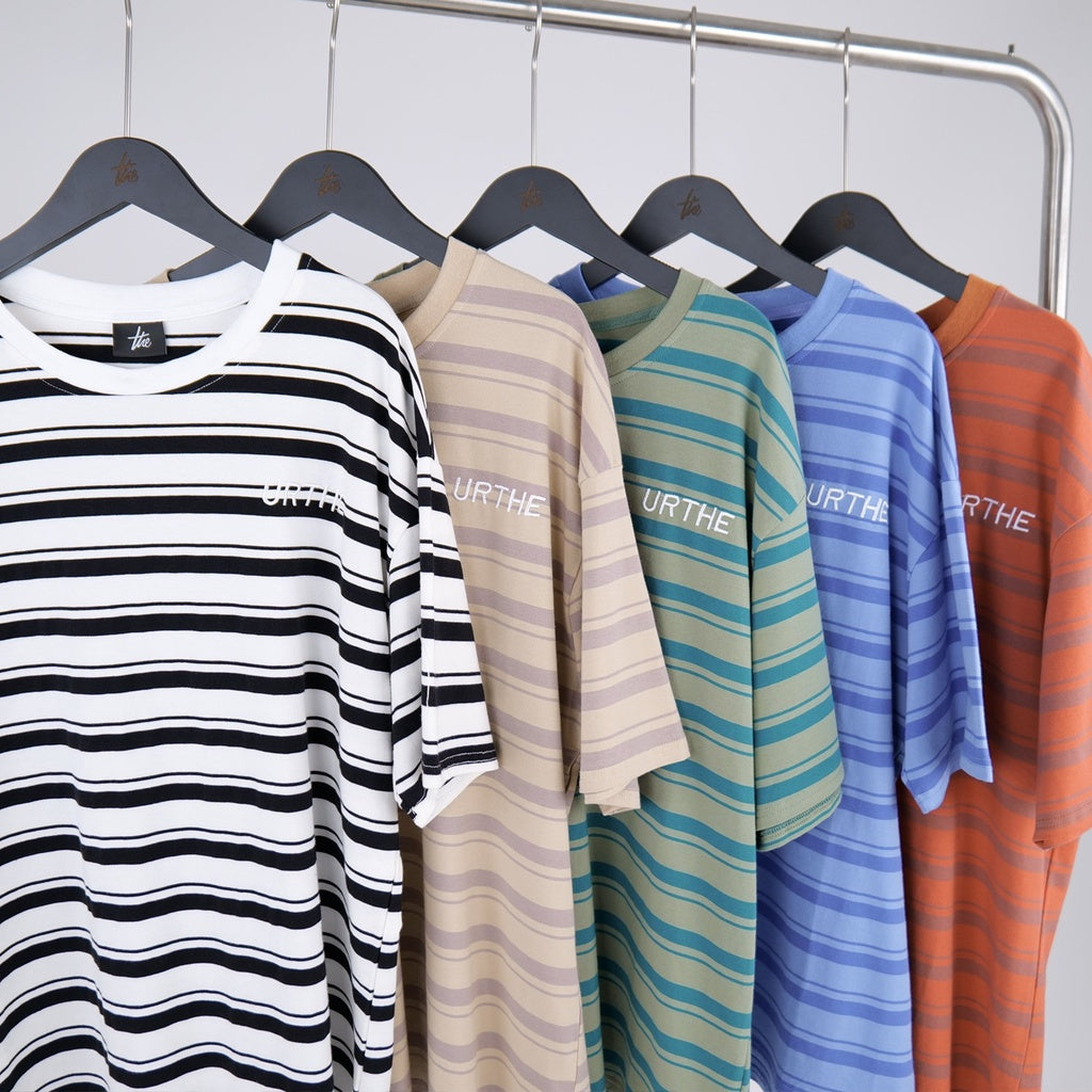 Urthe - เสื้อยืด ลายทาง รุ่น STRIPED COLOR SET 2