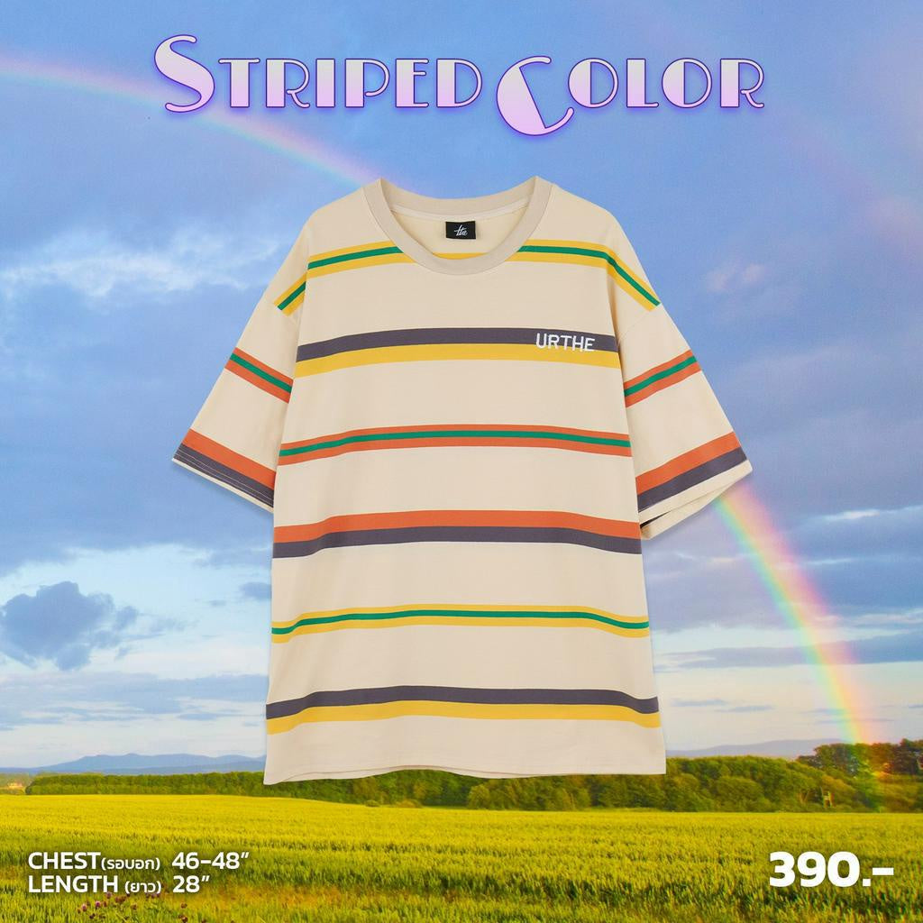 Urthe - เสื้อยืด ลายทาง รุ่น STRIPED COLOR