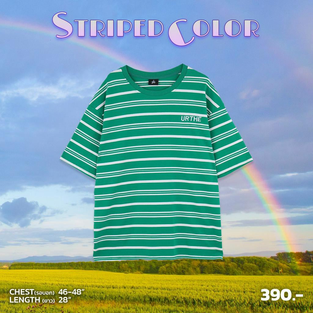 Urthe - เสื้อยืด ลายทาง รุ่น STRIPED COLOR