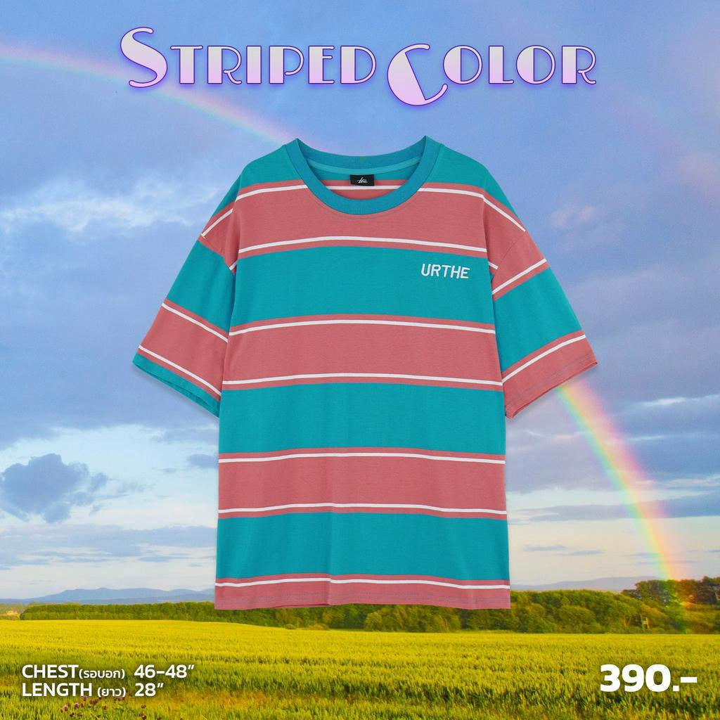 Urthe - เสื้อยืด ลายทาง รุ่น STRIPED COLOR