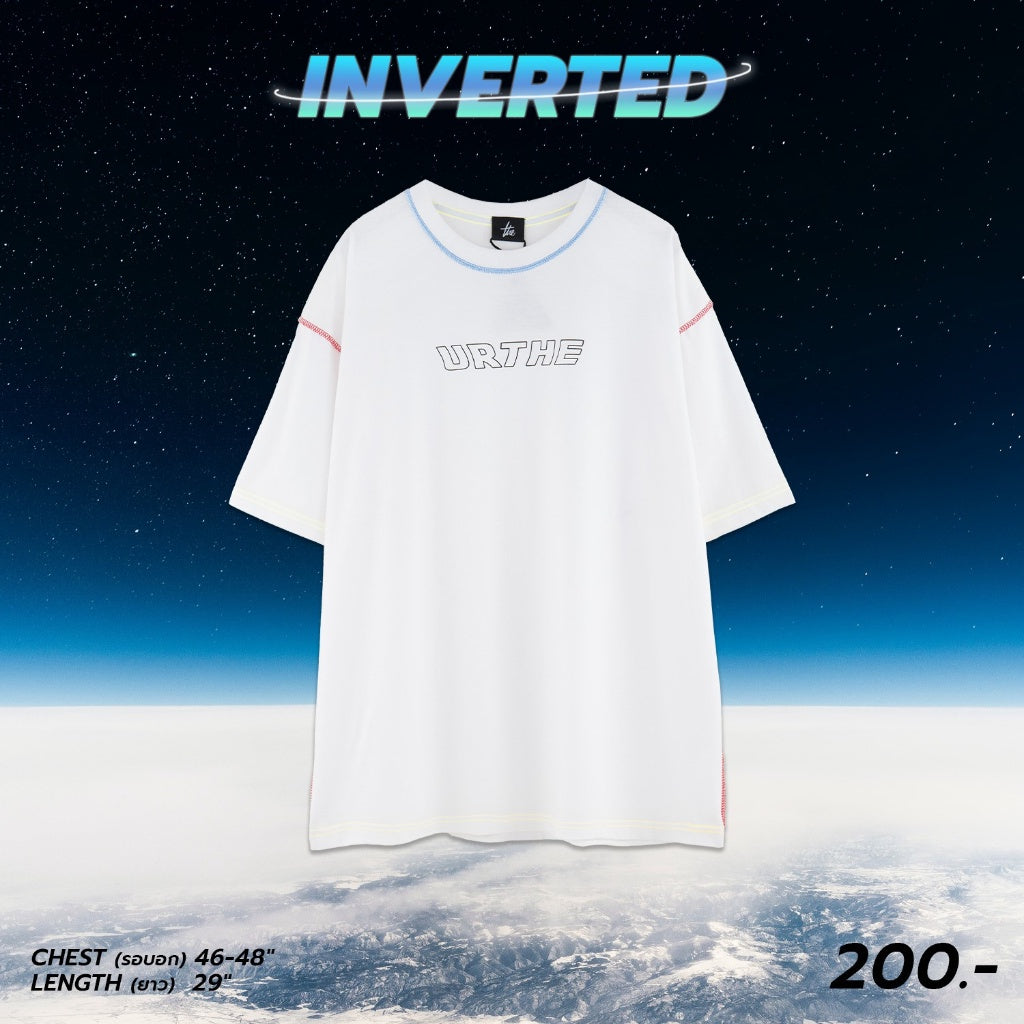 URTHE - เสื้อยืด แขนสั้น สกรีนลาย รุ่น INVERTED