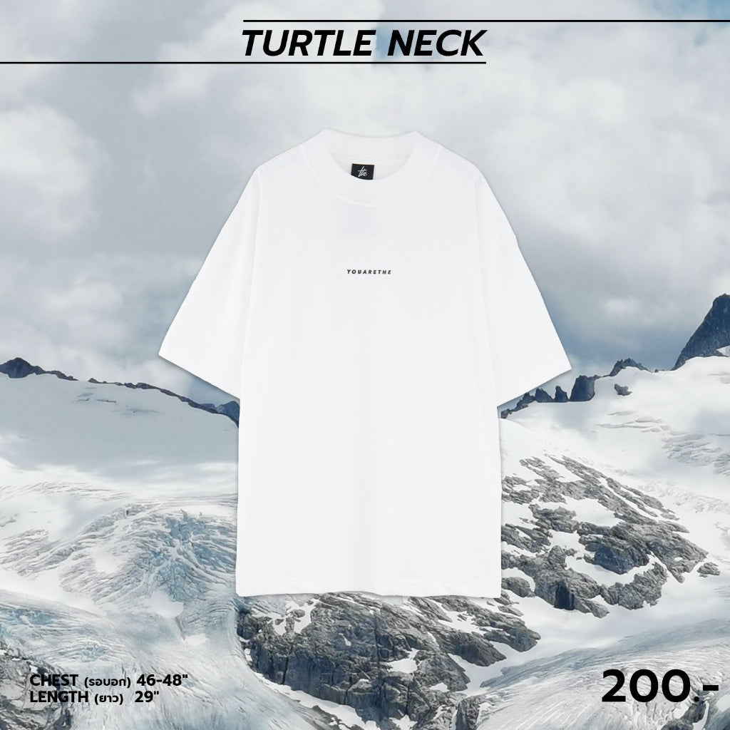 URTHE - เสื้อยืด คอเต่า แขนสั้น รุ่น TURTLE NECK