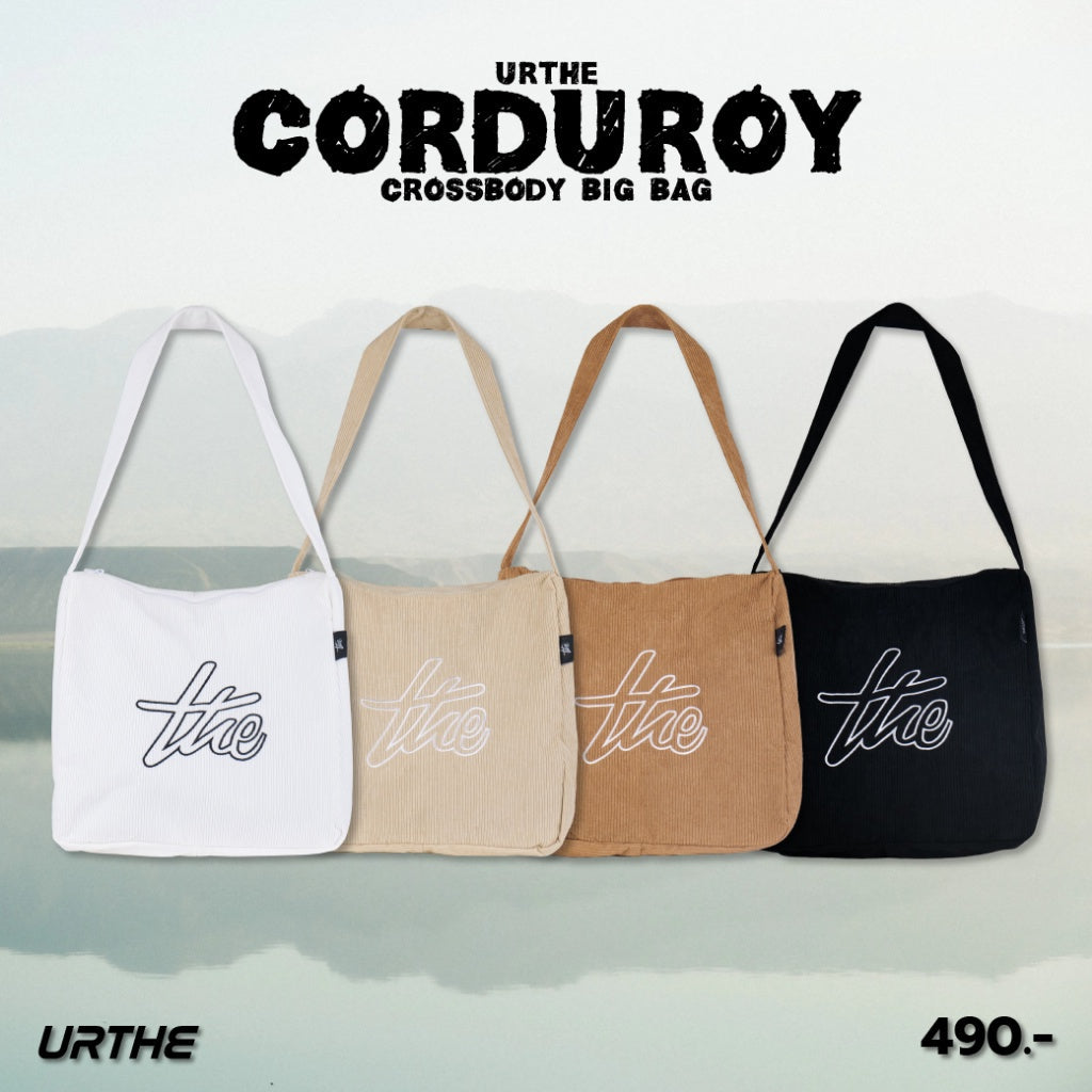 Urthe - กระเป๋าลูกฟูก สะพายข้าง รุ่น CORDUROY BIG BAG