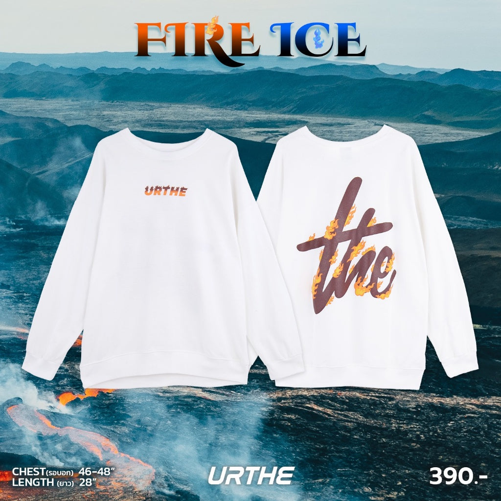 Urthe - เสื้อยืด แขนยาว รุ่น FIRE ICE