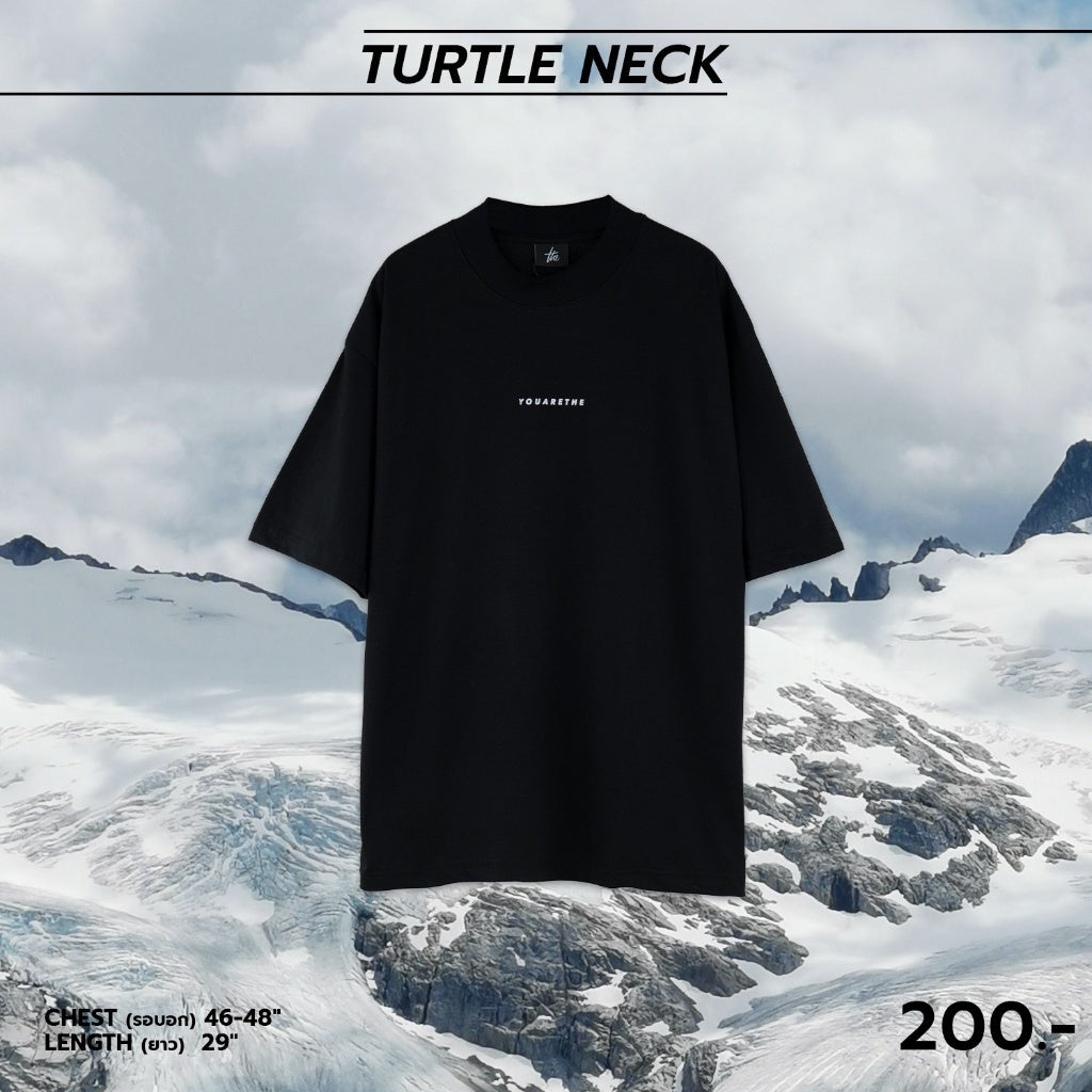 URTHE - เสื้อยืด คอเต่า แขนสั้น รุ่น TURTLE NECK