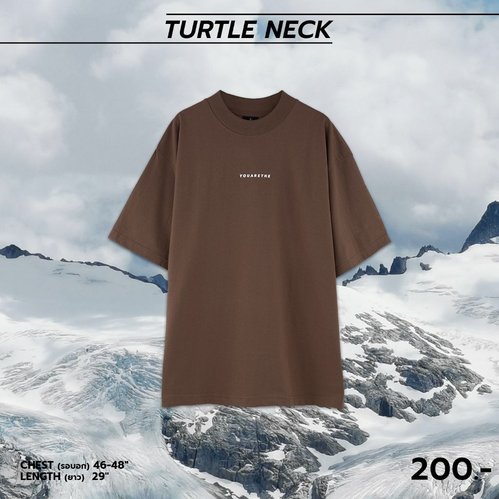 URTHE - เสื้อยืด คอเต่า แขนสั้น รุ่น TURTLE NECK