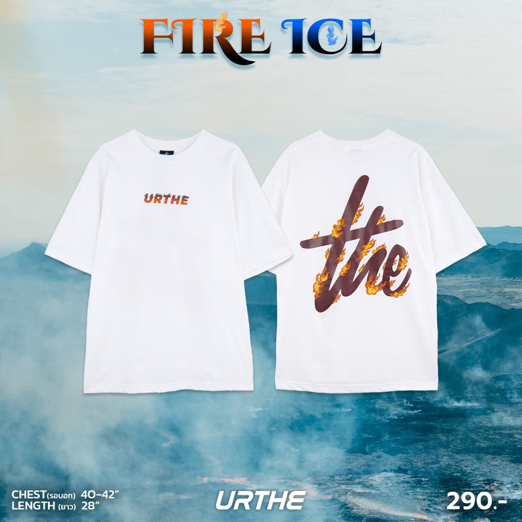 Urthe - เสื้อยืด แขนยาว รุ่น FIRE ICE