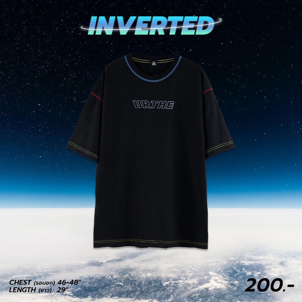 URTHE - เสื้อยืด แขนสั้น สกรีนลาย รุ่น INVERTED